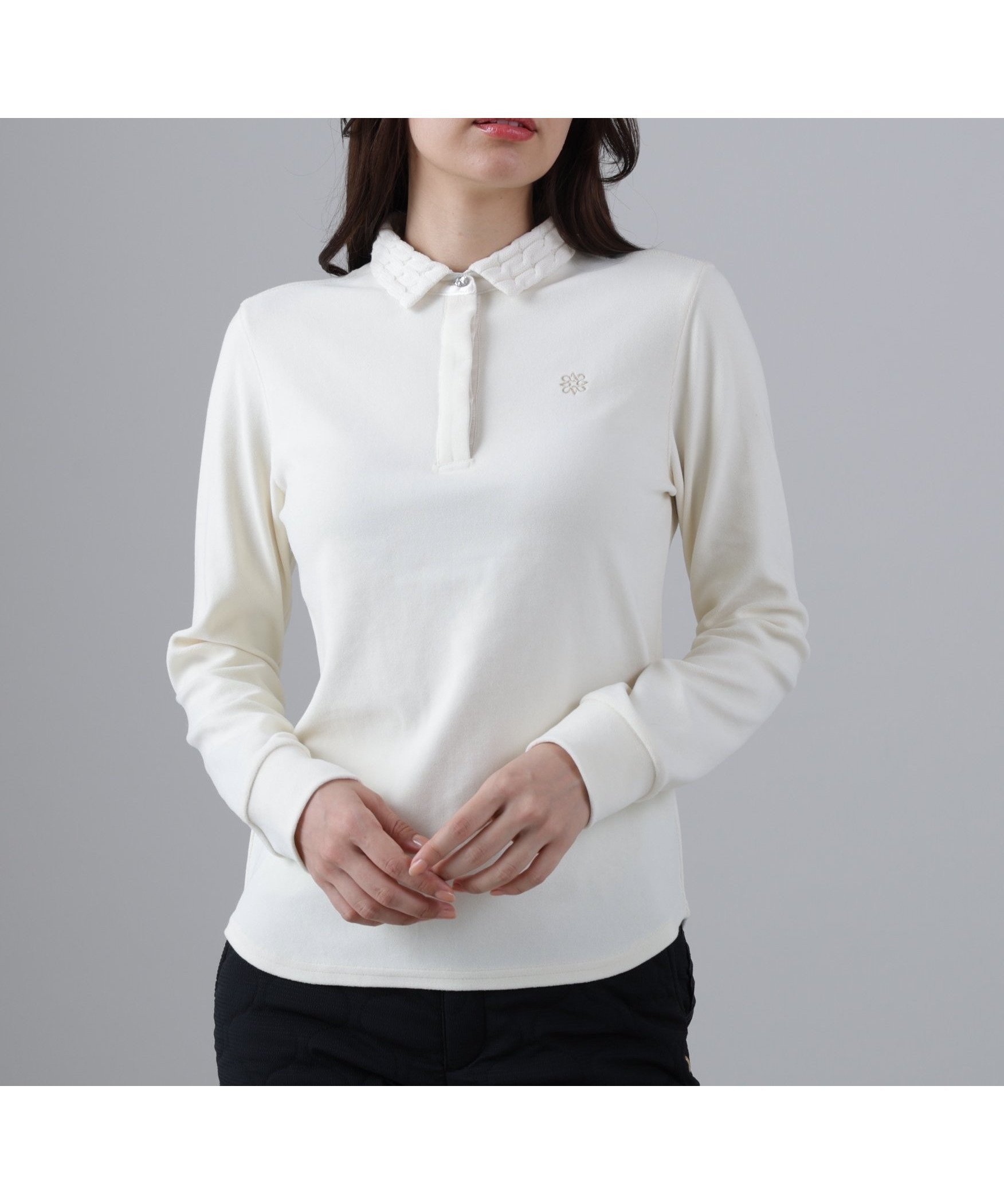 【セントアンドリュース/St ANDREWS】のパイル長袖ポロシャツ (WOMENS) インテリア・キッズ・メンズ・レディースファッション・服の通販 founy(ファニー) ファッション Fashion レディースファッション Fashion for Women トップス・カットソー Cut & Sew Tops シャツ・ブラウス・オフィスカジュアル Elegant Blouses & Button-Ups ポロシャツ・きれいめカジュアル Smart-Casual Polo Tops ゴルフ Golf シンプル Simple, Minimal ポロシャツ Polo Shirt, Collared Tee 長袖 Long Sleeve, Full Sleeve ホワイト|ID: prp329100004826989 ipo3291000000035122744