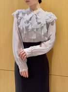 【スナイデル/SNIDEL】のボウタイフリルブラウス 人気、トレンドファッション・服の通販 founy(ファニー) ファッション Fashion レディースファッション Fashion for Women トップス・カットソー Cut & Sew Tops シャツ・ブラウス・オフィスカジュアル Elegant Blouses & Button-Ups インナー Innerwear キャミソール Camisole, Spaghetti Strap Top クラシカル Classical, Vintage-Inspired シアー Sheer, See-Through スマート Smart, Elegant バランス Balance, Style Balance フリル Frill, Ruffle フロント Front, Front Design ロング Long, Long-Length おすすめ Recommended / Our Picks thumbnail LGRY[005]|ID: prp329100004827015 ipo3291000000035123034