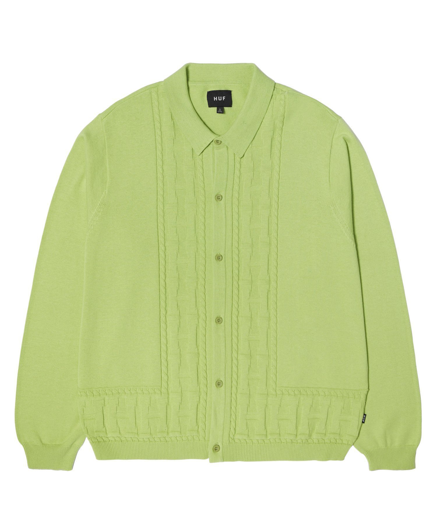 【ハフ/HUF】のTOWNER LS KNIT TOP / HUF ハフ ニット インテリア・キッズ・メンズ・レディースファッション・服の通販 founy(ファニー) 　ファッション　Fashion　レディースファッション　Fashion for Women　トップス・カットソー　Cut & Sew Tops　ニット　Knit Tops & Sweaters　グラフィック　Graphic, Graphic Design　ジャカード／ジャガード　Jacquard, Woven Pattern　長袖　Long Sleeve, Full Sleeve　ミリタリー　Military, Army Style　モダン　Modern, Contemporary　リブニット　Rib Knit, Ribbed Knit　ワーク　Workwear, Utility Style　PISTACHIO|ID: prp329100004827017 ipo3291000000035123083