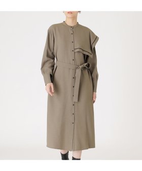 【キャスト/CAST】の【1枚着でも羽織りでも】レイヤードディテールワンピース 人気、トレンドファッション・服の通販 founy(ファニー) ファッション Fashion レディースファッション Fashion for Women ワンピース Dresses アシンメトリー Asymmetrical Style 春 Spring 秋 Autumn シェイプ Shape, Slim Fit 冬 Winter / This Winter A/W・秋冬 Autumn/Winter おすすめ Recommended / Our Picks |ID:prp329100004827025