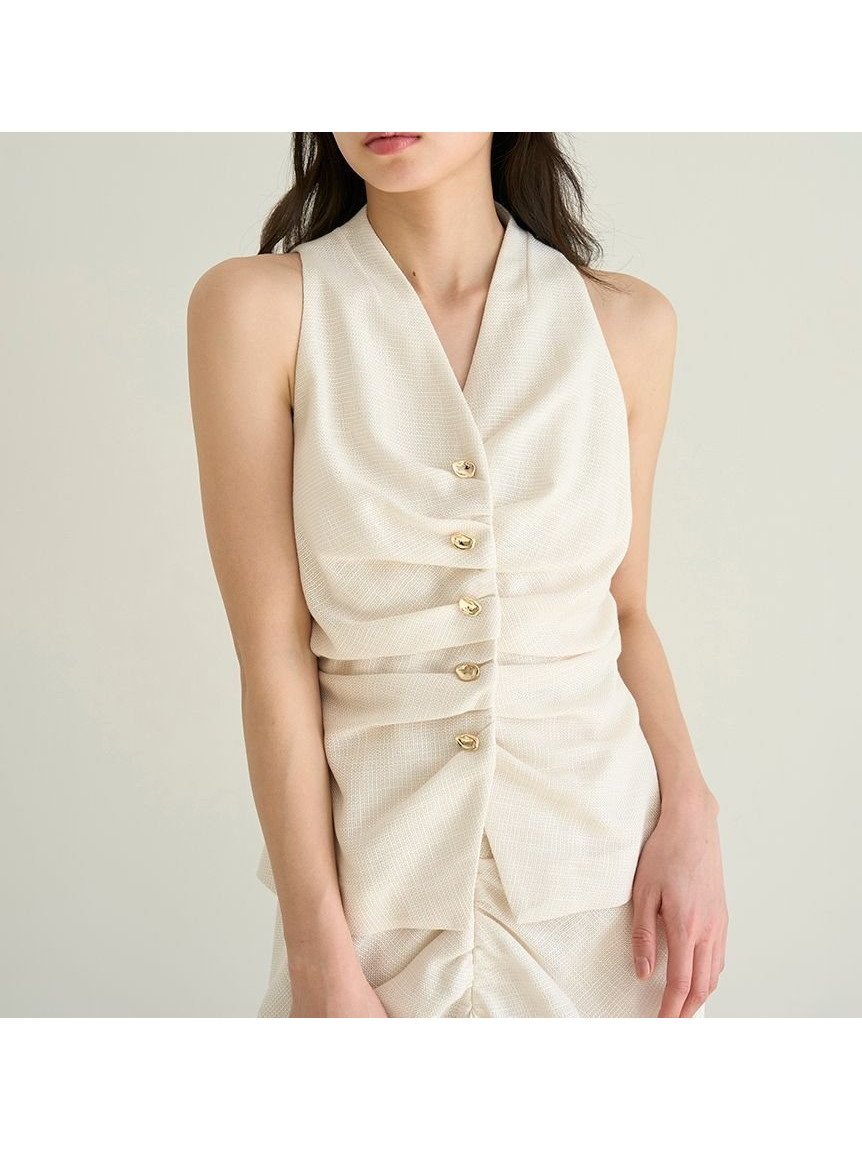 【スナイデル/SNIDEL】のギャザージレトップス 人気、トレンドファッション・服の通販 founy(ファニー) ファッション Fashion レディースファッション Fashion for Women アウター Coat / Outerwear Collection トップス・カットソー Cut & Sew Tops ベスト&ジレ / 重ね着スタイル Vests & Gilets ウェーブ Wavy Pattern エレガント 上品 Elegant カットソー Cut and Sewn Top キャミソール Camisole, Spaghetti Strap Top ギャザー Gathered, Ruffled 今季 This Season, Current Season スマート Smart, Elegant フィット Fit, Slim Fit フェミニン Feminine, Girly フロント Front, Front Design ミックス Mix, Mixed Style ワイド Wide, Wide Fit おすすめ Recommended / Our Picks 夏 Summer other-1|ID: prp329100004827029 ipo3291000000035123167