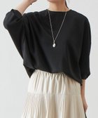 【ビアズリー/BEARDSLEY】のストレッチドルマンT 人気、トレンドファッション・服の通販 founy(ファニー) ファッション Fashion レディースファッション Fashion for Women ジョーゼット Georgette, Semi-Sheer Fabric ストレッチ Stretch, Stretchy Fabric 再入荷 Restock / Back in Stock thumbnail ブラック|ID: prp329100004827036 ipo3291000000035123287