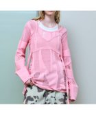 【メゾンスペシャル/MAISON SPECIAL】のRandom Mesh Knit Tops 人気、トレンドファッション・服の通販 founy(ファニー) ファッション Fashion レディースファッション Fashion for Women トップス・カットソー Cut & Sew Tops ニット Knit Tops & Sweaters おすすめ Recommended / Our Picks ビスチェ Bustier, Corset Top フェミニン Feminine, Girly ミックス Mix, Mixed Style メッシュ Mesh, Net Fabric ランダム Random, Irregular thumbnail PNK|ID: prp329100004827042 ipo3291000000035123390