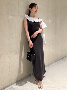 【スナイデル/SNIDEL】 ワンショルリボンニットワンピース人気、トレンドファッション・服の通販 founy(ファニー) ファッション Fashion レディースファッション Fashion for Women ワンピース Dresses ニットワンピース Knit Dresses ウェーブ Wavy Pattern エレガント 上品 Elegant オーガンジー Organza Fabric ストレート Straight, Straight Cut スマート Smart, Elegant ドッキング Docking, Mixed Material リボン Ribbon, Bow |ID:prp329100004827045