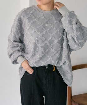 【イア パピヨネ/ear PAPILLONNER】のシアーレーススウェット【SUM1 STYLE】 人気、トレンドファッション・服の通販 founy(ファニー) ファッション Fashion レディースファッション Fashion for Women トップス・カットソー Cut & Sew Tops レディースパーカー・カジュアルフーディー Casual Hoodies & Sweatshirts スウェット・クルーネックトップス Sweatshirts & Crewnecks / Relaxed Fit Sweat Tops ウェーブ Wavy Pattern シンプル Simple, Minimal バランス Balance, Style Balance フェミニン Feminine, Girly メッシュ Mesh, Net Fabric モチーフ Motif, Design Theme 無地 Plain, Solid Color レース Lace, Lace Fabric ロング Long, Long-Length エレガント 上品 Elegant |ID:prp329100004827050