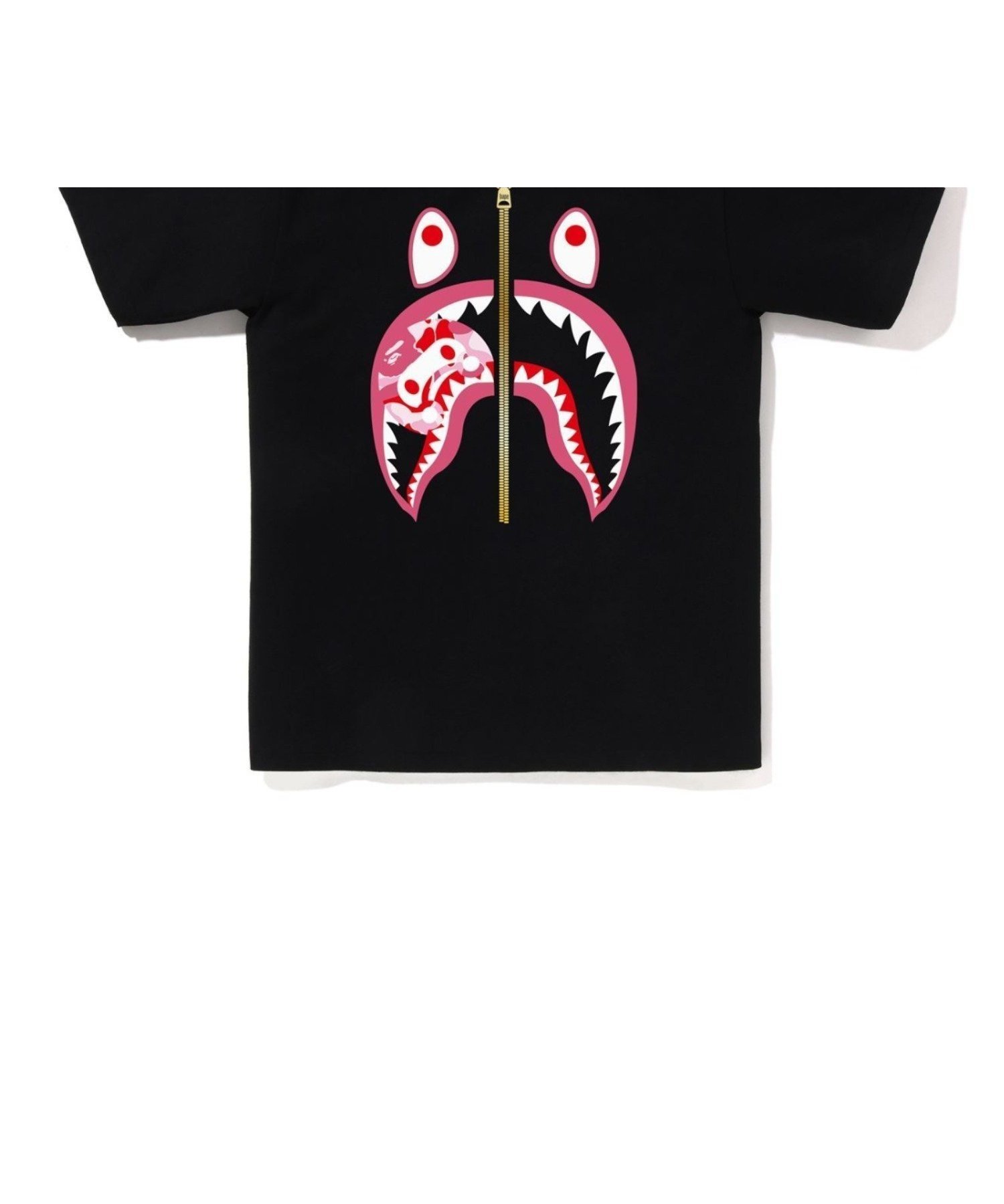 【ア ベイシング エイプ/A BATHING APE】のABC CAMO MILO SHARK TEE インテリア・キッズ・メンズ・レディースファッション・服の通販 founy(ファニー) ファッション Fashion レディースファッション Fashion for Women インナー Innerwear ショート Short, Short Length スリーブ Sleeve, Long Sleeve / Short Sleeve フロント Front, Front Design プリント Print, Printed Pattern モチーフ Motif, Design Theme ラバー Rubber, Rubber Sole BKxPK|ID: prp329100004827075 ipo3291000000035123809