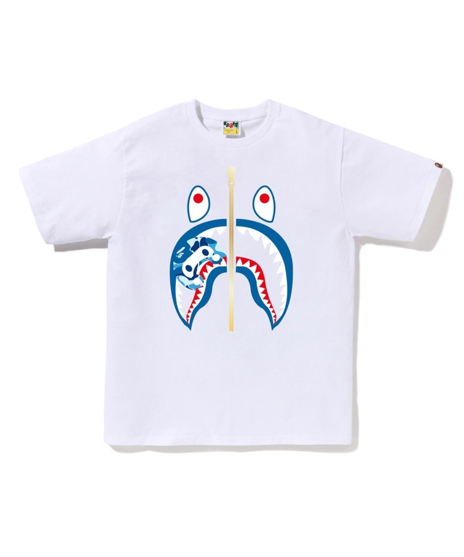 【ア ベイシング エイプ/A BATHING APE】のABC CAMO MILO SHARK TEE インテリア・キッズ・メンズ・レディースファッション・服の通販 founy(ファニー) ファッション Fashion レディースファッション Fashion for Women インナー Innerwear ショート Short, Short Length スリーブ Sleeve, Long Sleeve / Short Sleeve フロント Front, Front Design プリント Print, Printed Pattern モチーフ Motif, Design Theme ラバー Rubber, Rubber Sole WHxBL|ID: prp329100004827075 ipo3291000000035123811