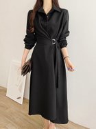 【ドゥーベル/Doux Belle】のベルト付きフレアワンピース レディース ワンピース 人気、トレンドファッション・服の通販 founy(ファニー) ファッション Fashion レディースファッション Fashion for Women ワンピース Dresses ベルト&ウエストマーク Belts & Waist Accessories おすすめ Recommended / Our Picks ギャザー Gathered, Ruffled フレア Flare, Flared エレガント 上品 Elegant 春 Spring 秋 Autumn ビジネス 仕事 通勤 Business / Work / Commuting thumbnail ブラック|ID: prp329100004827079 ipo3291000000035123837