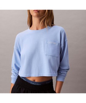 【カルバンクライン/Calvin Klein】の【公式ショップ】 カルバンクライン ロゴ ジャージ スリープウェア Calvin Klein Underwear QS7516 人気、トレンドファッション・服の通販 founy(ファニー) ファッション Fashion レディースファッション Fashion for Women 下着・ランジェリー Lingerie & Intimates アンダーウェア・ベースインナー・肌着 Underwear / Base Layer / Undergarments クロップド Cropped, Short Length シンプル Simple, Minimal トレンド Trend, Trending Now パッチ Patch, Appliqué ボックス Boxy, Box Shape ポケット Pocket, Pocket Detail |ID:prp329100004827085