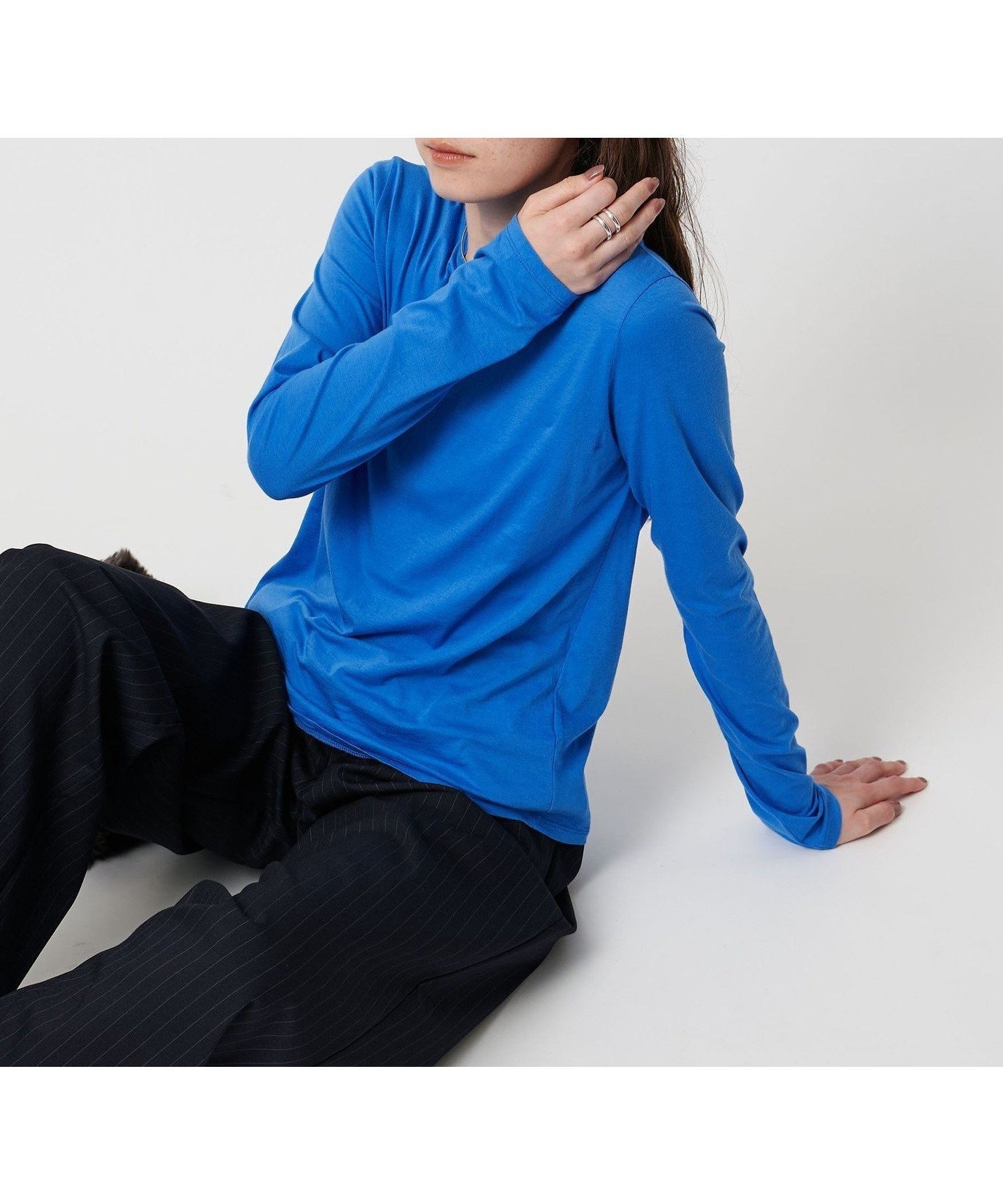 【ユナイテッドアローズ/UNITED ARROWS】のコットン ジャージー ロングスリーブ カットソー -ウォッシャブル- インテリア・キッズ・メンズ・レディースファッション・服の通販 founy(ファニー) ファッション Fashion レディースファッション Fashion for Women トップス・カットソー Cut & Sew Tops カットソー・ベーシックTシャツ Cut-and-Sewn Tops / Stretch Tees & Basics インナー Innerwear ウォッシャブル Machine Washable カットソー Cut and Sewn Top シンプル Simple, Minimal スリーブ Sleeve, Long Sleeve / Short Sleeve バランス Balance, Style Balance ベスト Vest, Waistcoat ロング Long, Long-Length 長袖 Long Sleeve, Full Sleeve COBALT|ID: prp329100004827088 ipo3291000000035123980