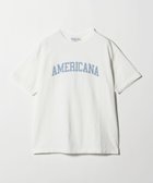 【ビューティ&ユース ユナイテッドアローズ/BEAUTY&YOUTH / UNITED ARROWS】のAmericana ロゴプリントTシャツ 人気、トレンドファッション・服の通販 founy(ファニー) ファッション Fashion レディースファッション Fashion for Women トップス・カットソー Cut & Sew Tops シャツ・ブラウス・オフィスカジュアル Elegant Blouses & Button-Ups ロングTシャツ・Tシャツ Longline T-Shirts & Tees ヴィンテージ Vintage Style カットソー Cut and Sewn Top スタンダード Standard, Basic スポーツ Sports, Activewear スラックス Slacks, Dress Pants スリーブ Sleeve, Long Sleeve / Short Sleeve 定番 Standard, Basic Item バランス Balance, Style Balance フロント Front, Front Design プリント Print, Printed Pattern ミリタリー Military, Army Style メンズ Men's, Menswear ロング Long, Long-Length ワーク Workwear, Utility Style thumbnail WHITE|ID: prp329100004827090 ipo3291000000035124011
