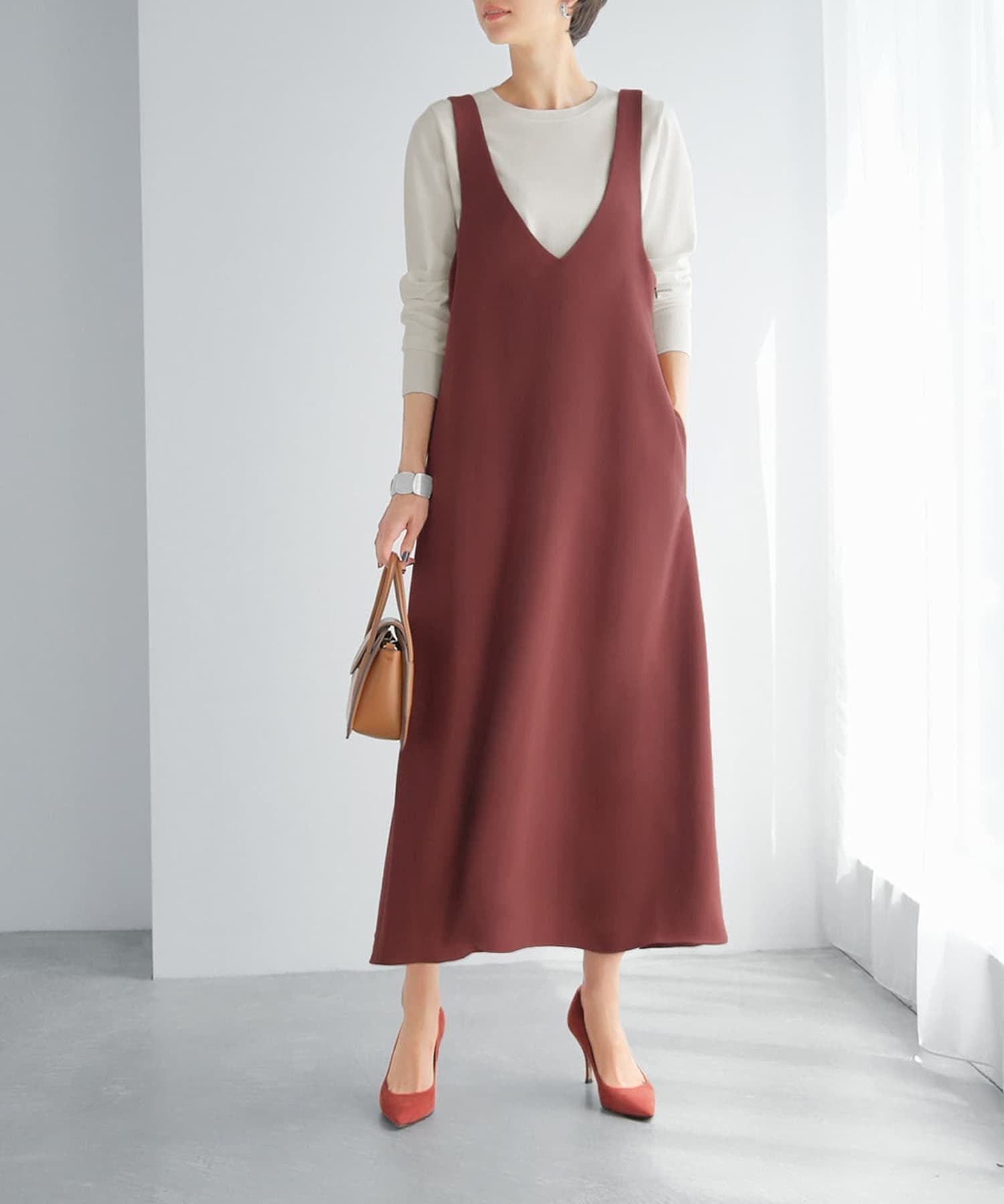 【スタイルデリ/STYLE DELI】の【LUXE】フロントVフレアジャンパースカート インテリア・キッズ・メンズ・レディースファッション・服の通販 founy(ファニー) ファッション Fashion レディースファッション Fashion for Women スカート Skirts スニーカー Sneakers, Trainers ソックス Socks, Hosiery バランス Balance, Style Balance フレア Flare, Flared フロント Front, Front Design 冬 Winter / This Winter 夏 Summer 春 Spring 秋 Autumn ルビーブラウン|ID: prp329100004827097 ipo3291000000035124137