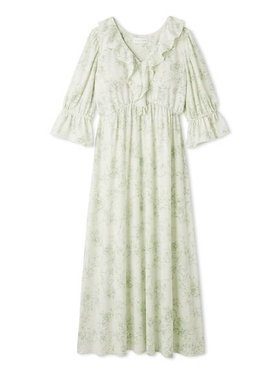 【スナイデル ホーム/SNIDEL HOME】の【接触冷感】カットカシュクールワンピース 人気、トレンドファッション・服の通販 founy(ファニー) ファッション Fashion レディースファッション Fashion for Women ワンピース Dresses ヴィンテージ Vintage Style カシュクール Wrap Design カットソー Cut and Sewn Top スマート Smart, Elegant デコルテ Décolleté, Neckline 定番 Standard, Basic Item なめらか Smooth, Silky Texture 人気 Popular, Best Seller フラワー Flower, Floral フリル Frill, Ruffle プリント Print, Printed Pattern |ID:prp329100004827100