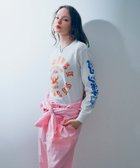 【アールエヌエー/RNA】のM2418 サークルロゴロンT 人気、トレンドファッション・服の通販 founy(ファニー) ファッション Fashion レディースファッション Fashion for Women トップス・カットソー Cut & Sew Tops ロングTシャツ・Tシャツ Longline T-Shirts & Tees グラフィック Graphic, Graphic Design デニム Denim, Jeans Material ビッグ Big, Oversized フロント Front, Front Design プリント Print, Printed Pattern ユーズド Used, Vintage-Look thumbnail ホワイト|ID: prp329100004827115 ipo3291000000035124328