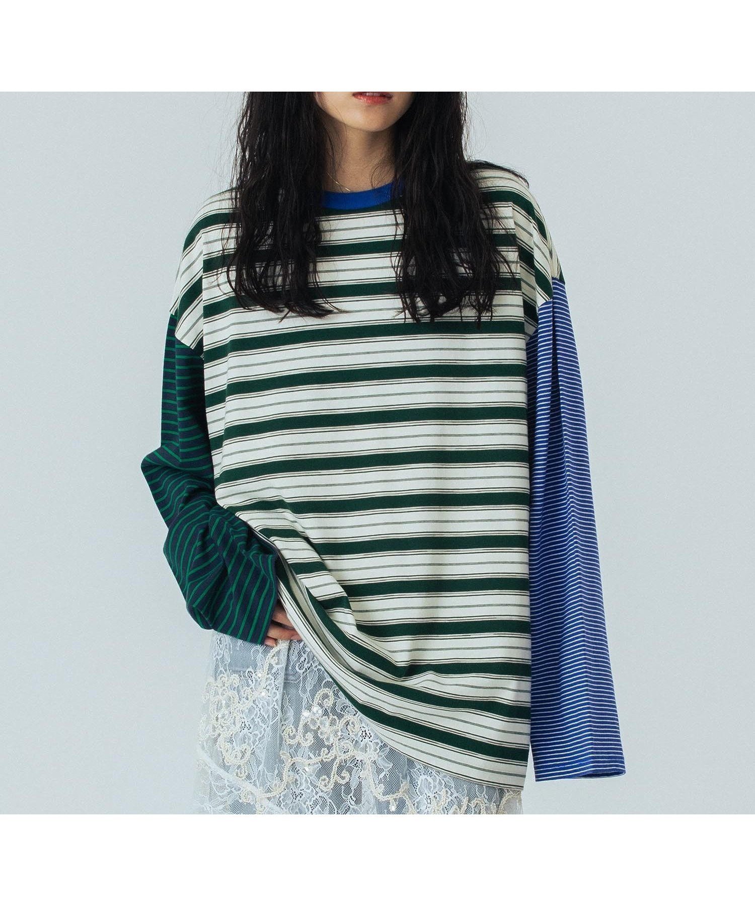 【ローズバッド/ROSE BUD】のCREOLME/MULTI STRIPE L/S TEE インテリア・キッズ・メンズ・レディースファッション・服の通販 founy(ファニー) 　ファッション　Fashion　レディースファッション　Fashion for Women　スラックス　Slacks, Dress Pants　デニム　Denim, Jeans Material　バランス　Balance, Style Balance　ボーダー　Border, Stripe　ミックス　Mix, Mixed Style　無地　Plain, Solid Color　リラックス　Relax, Relaxed Fit　ルーズ　Loose, Oversized　ワイド　Wide, Wide Fit　おすすめ　Recommended / Our Picks　エレガント 上品　Elegant　NAVY|ID: prp329100004827142 ipo3291000000035124755