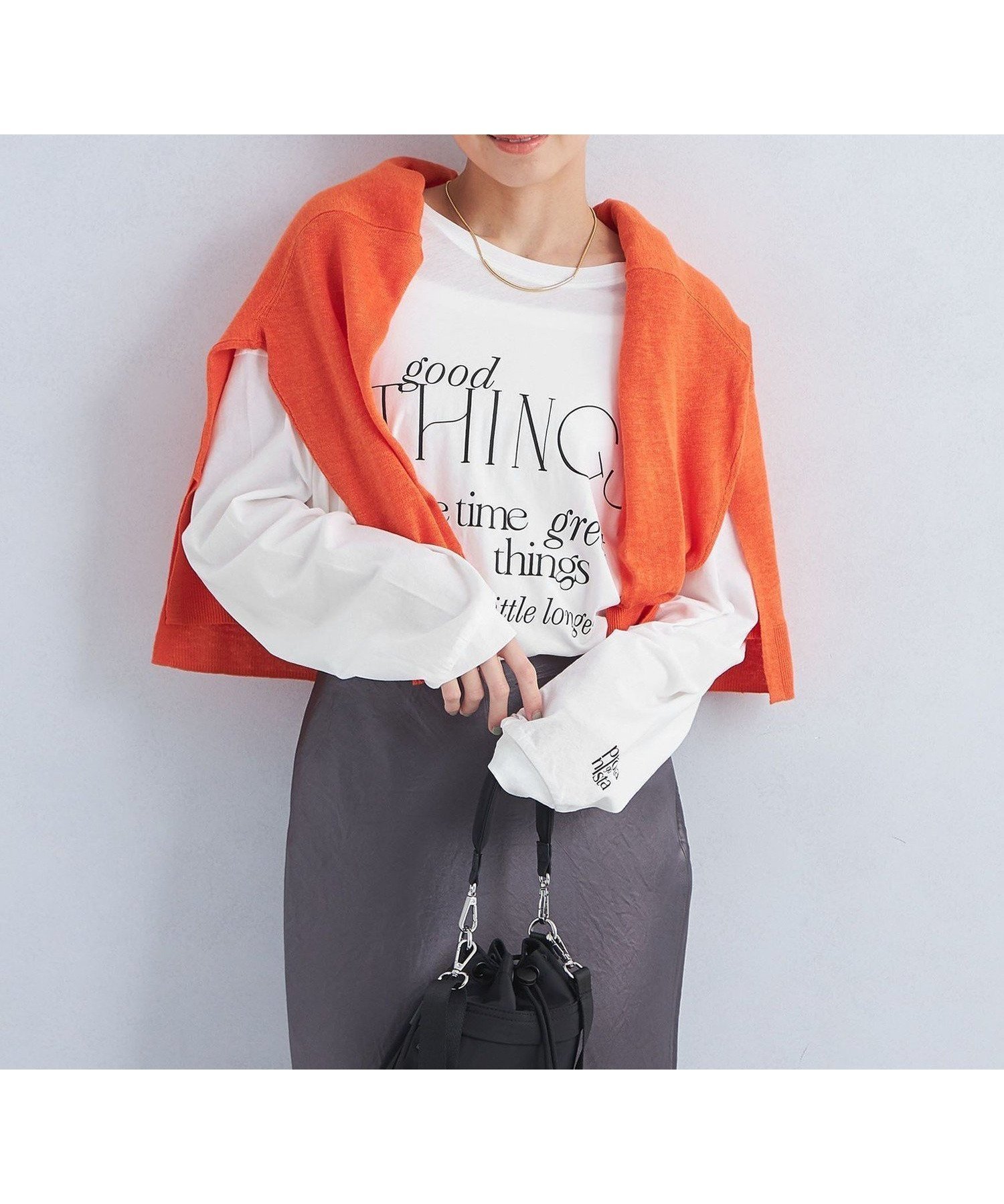 【ユナイテッドアローズ/UNITED ARROWS】の【別注】 PROTAGONISTA プリント ロングスリーブ Tシャツ インテリア・キッズ・メンズ・レディースファッション・服の通販 founy(ファニー) 　ファッション　Fashion　レディースファッション　Fashion for Women　トップス・カットソー　Cut & Sew Tops　シャツ・ブラウス・オフィスカジュアル　Elegant Blouses & Button-Ups　ロングTシャツ・Tシャツ　Longline T-Shirts & Tees　インナー　Innerwear　春　Spring　カーディガン　Cardigan, Knitwear　コレクション　Collection, Seasonal Line　シンプル　Simple, Minimal　ジャケット　Jacket, Outerwear　スリーブ　Sleeve, Long Sleeve / Short Sleeve　プリント　Print, Printed Pattern　ボトム　Bottoms, Lower Wear　別注　Limited Edition, Custom Order　リラックス　Relax, Relaxed Fit　ロング　Long, Long-Length　アウトレット　Outlet / Clearance　夏　Summer　OFF WHITE|ID: prp329100004827149 ipo3291000000035124836