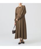 【ビームス ウイメン/BEAMS】のタックウエスト バンドカラー ワンピース BROWN|ID: prp329100004827392 ipo3291000000035127111