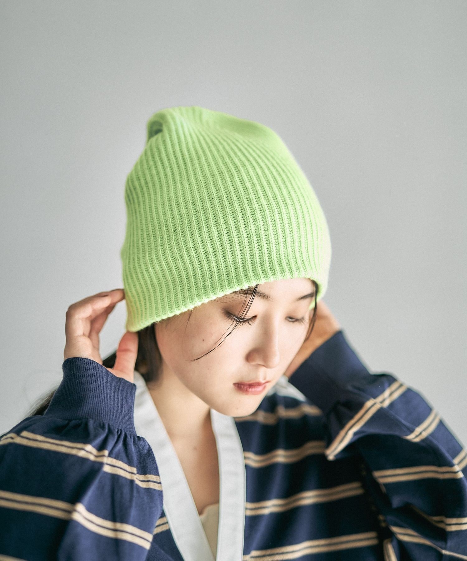 【レプシィム ローリーズファーム/LEPSIM LOWRYS FARM】のゆるニットビーニー インテリア・キッズ・メンズ・レディースファッション・服の通販 founy(ファニー) 　ファッション　Fashion　レディースファッション　Fashion for Women　トップス・カットソー　Cut & Sew Tops　ニット　Knit Tops & Sweaters　フィット　Fit, Slim Fit　A/W・秋冬　Autumn/Winter　ライム70|ID: prp329100004827401 ipo3291000000035127199