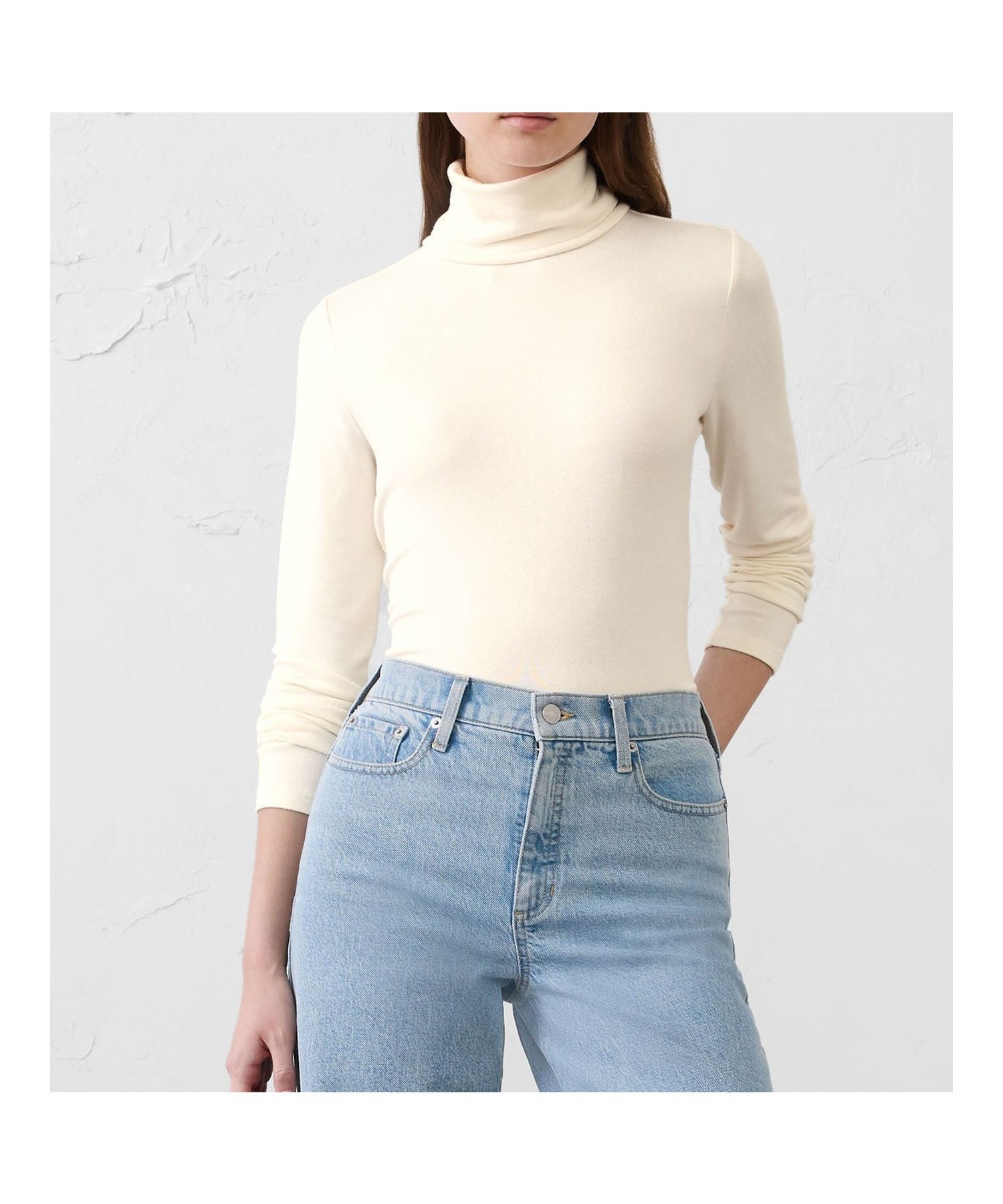 【バナナリパブリック ファクトリーストア/BANANA REPUBLIC FACTORY STORE】のBANANA REPUBLIC FACTORY STORE SOFT LUXE タートルネックカットソー インテリア・キッズ・メンズ・レディースファッション・服の通販 founy(ファニー) 　ファッション　Fashion　レディースファッション　Fashion for Women　トップス・カットソー　Cut & Sew Tops　カットソー・ベーシックTシャツ　Cut-and-Sewn Tops / Stretch Tees & Basics　タートルネック・ハイネックトップス　Turtlenecks & High-Neck Tops　ドレープ　Drape, Draping Fabric　フィット　Fit, Slim Fit　ベーシック　Basic, Essential　ボトム　Bottoms, Lower Wear　エレガント 上品　Elegant　SNOW_DAY|ID: prp329100004827414 ipo3291000000035127380