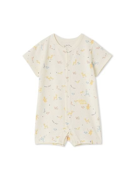 【ジェラート ピケ/gelato pique / KIDS】の【BABY】半袖ロンパース インテリア・キッズ・メンズ・レディースファッション・服の通販 founy(ファニー) 　ファッション　Fashion　キッズファッション　Fashion for Kids　ロンパース　Romper, Jumpsuit　半袖　Short Sleeve, Half Sleeve　CRM[004]|ID: prp329100004827424 ipo3291000000035127652