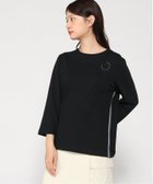 【クロコダイル/CROCODILE】のサークルロゴ クルーネック カットソー 人気、トレンドファッション・服の通販 founy(ファニー) ファッション Fashion レディースファッション Fashion for Women トップス・カットソー Cut & Sew Tops カットソー・ベーシックTシャツ Cut-and-Sewn Tops / Stretch Tees & Basics インナー Innerwear カットソー Cut and Sewn Top カーディガン Cardigan, Knitwear サークル Circle, Round Design シンプル Simple, Minimal thumbnail ブラック|ID: prp329100004827441 ipo3291000000035128100