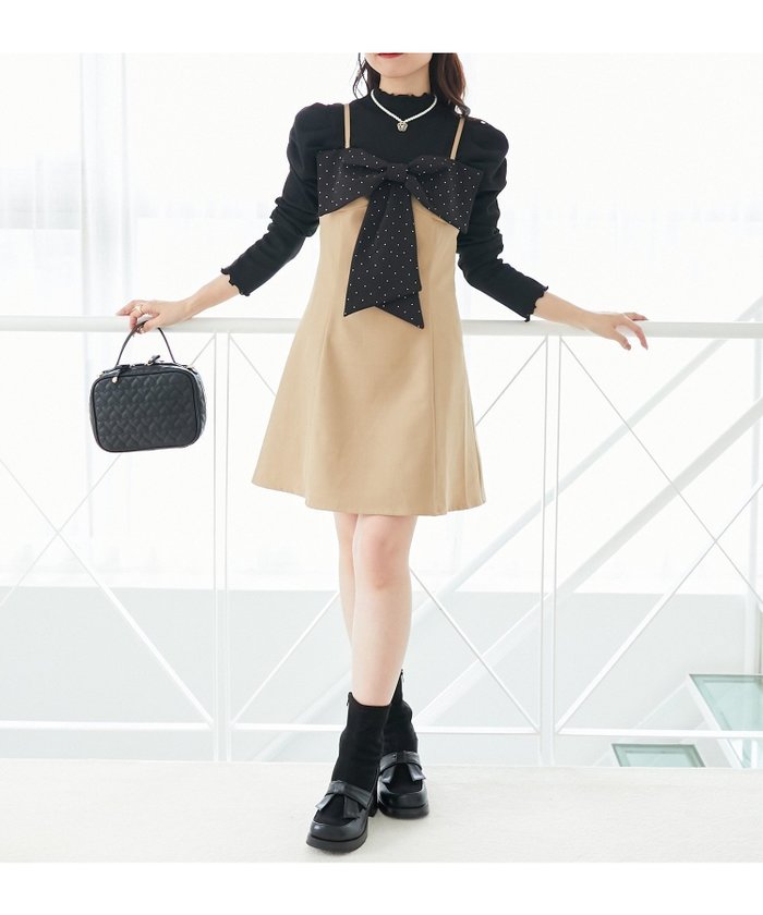 【マジェスティック レゴン/MAJESTIC LEGON】のキラキラビッグリボンミニワンピ インテリア・キッズ・メンズ・レディースファッション・服の通販 founy(ファニー) https://founy.com/ ファッション Fashion レディースファッション Fashion for Women ワンピース Dresses クラシカル Classical, Vintage-Inspired シンプル Simple, Minimal ストーン Stone, Gem-Like ダウン Down, Puffer ビッグ Big, Oversized フィット Fit, Slim Fit フロント Front, Front Design リボン Ribbon, Bow 再入荷 Restock / Back in Stock おすすめ Recommended / Our Picks エレガント 上品 Elegant |ID: prp329100004827458 ipo3291000000035178998