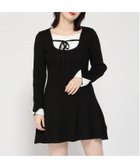 【イング/INGNI】のINGNI/12G SHドッキングニットOP 人気、トレンドファッション・服の通販 founy(ファニー) ファッション Fashion レディースファッション Fashion for Women トップス・カットソー Cut & Sew Tops ニット Knit Tops & Sweaters ドッキング Docking, Mixed Material バランス Balance, Style Balance フリル Frill, Ruffle ベーシック Basic, Essential thumbnail クロ|ID: prp329100004827460 ipo3291000000035128303