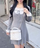 【イング/INGNI】のINGNI/12G SHドッキングニットOP 人気、トレンドファッション・服の通販 founy(ファニー) ファッション Fashion レディースファッション Fashion for Women トップス・カットソー Cut & Sew Tops ニット Knit Tops & Sweaters ドッキング Docking, Mixed Material バランス Balance, Style Balance フリル Frill, Ruffle ベーシック Basic, Essential thumbnail グレー|ID: prp329100004827460 ipo3291000000035128305