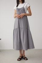 【アズール バイ マウジー/AZUL by moussy】のインナーSETフロントギャザーキャミワンピース 人気、トレンドファッション・服の通販 founy(ファニー) ファッション Fashion レディースファッション Fashion for Women ワンピース Dresses キャミソールワンピース Camisole Dresses おすすめ Recommended / Our Picks インナー Innerwear キャミ Camisole, Cami Top キャミワンピース Cami Dress, Slip Dress シンプル Simple, Minimal スラックス Slacks, Dress Pants タンク Tank Top, Sleeveless Top ボトム Bottoms, Lower Wear thumbnail GRY|ID: prp329100004827485 ipo3291000000035128539