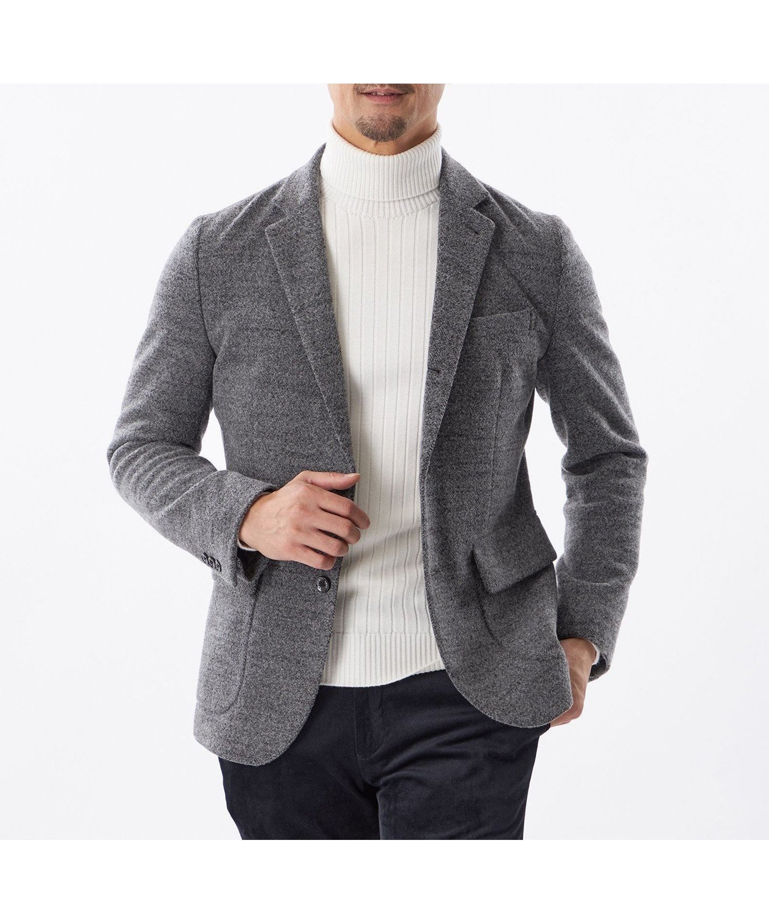 【エポカ/EPOCA / MEN】の起毛ジャケット インテリア・キッズ・メンズ・レディースファッション・服の通販 founy(ファニー) 　ファッション　Fashion　メンズファッション　Fashion for Men　おすすめ　Recommended / Our Picks　インナー　Innerwear　ジャケット　Jacket, Outerwear　デニム　Denim, Jeans Material　ボトム　Bottoms, Lower Wear　エレガント 上品　Elegant　A/W・秋冬　Autumn/Winter　ブラック|ID: prp329100004827573 ipo3291000000035129519