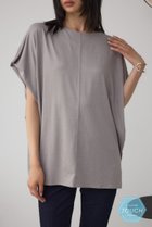 【アズール バイ マウジー/AZUL by moussy】のC/Tシャーベットフレアスリーブトップス 人気、トレンドファッション・服の通販 founy(ファニー) ファッション Fashion レディースファッション Fashion for Women トップス・カットソー Cut & Sew Tops 吸水 Absorbent, Quick-Dry セットアップ Set-Up, Coordinated Outfit フレア Flare, Flared プリント Print, Printed Pattern リラックス Relax, Relaxed Fit thumbnail GRY|ID: prp329100004827634 ipo3291000000035130319