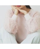 【インデックス/INDEX】の《美人百花掲載》リボンチュールトップス【洗濯機洗い可】 ライトピンク|ID: prp329100004827650 ipo3291000000035130483