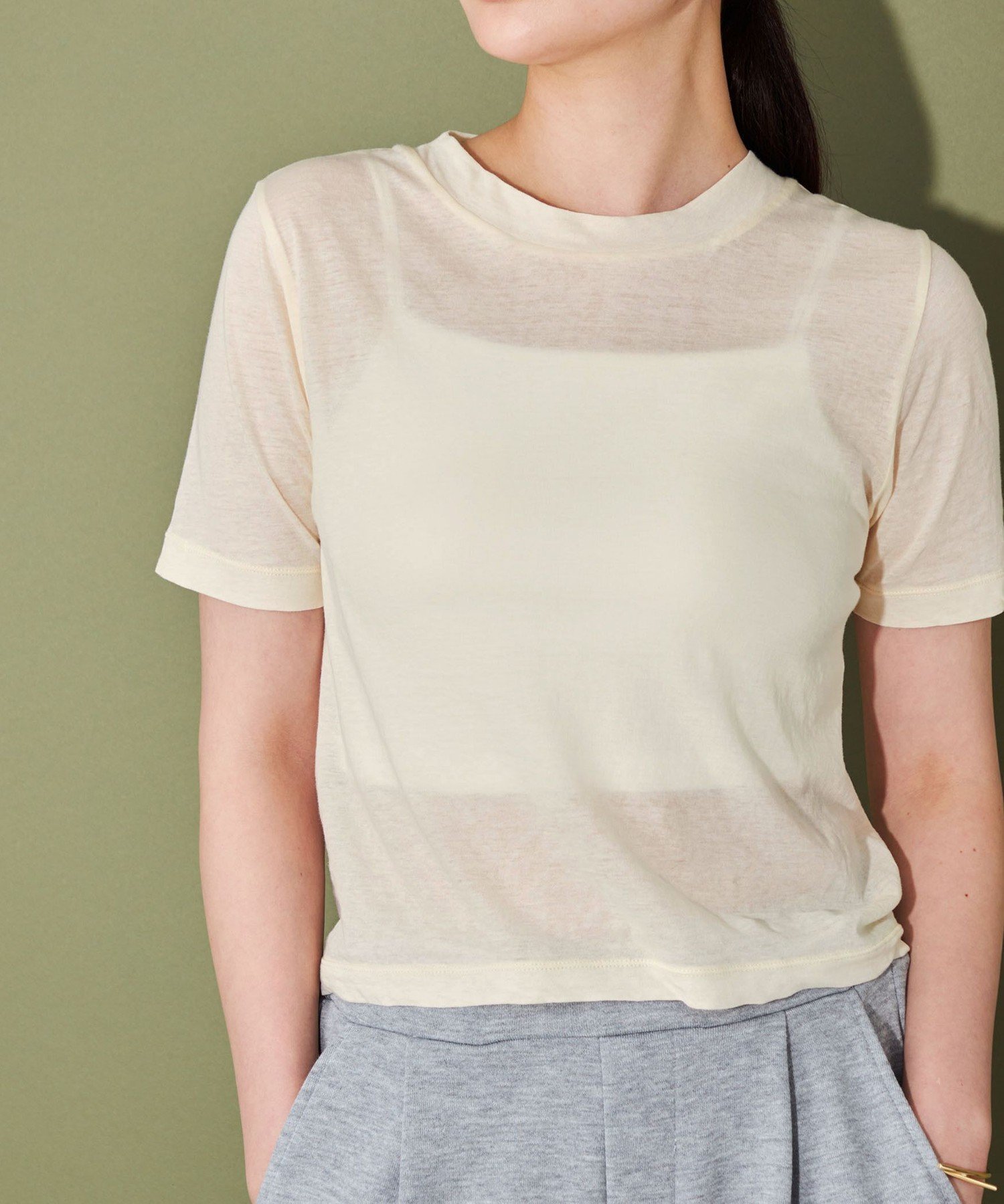 【ユナイテッドアローズ/UNITED ARROWS】のCITEN シアーT 人気、トレンドファッション・服の通販 founy(ファニー) 　ファッション　Fashion　レディースファッション　Fashion for Women　シアー　Sheer, See-Through　シフォン　Chiffon, Lightweight Fabric　センター　Center, Center Line　バランス　Balance, Style Balance　フィット　Fit, Slim Fit　ベーシック　Basic, Essential　A/W・秋冬　Autumn/Winter　アウトレット　Outlet / Clearance　エレガント 上品　Elegant　 other-1|ID: prp329100004827670 ipo3291000000035130684