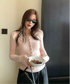 【チェルカ/CERCA】のChiina/Chiina/ヘンリーネック 長袖 アソートTシャツ 人気、トレンドファッション・服の通販 founy(ファニー) ファッション Fashion レディースファッション Fashion for Women トップス・カットソー Cut & Sew Tops シャツ・ブラウス・オフィスカジュアル Elegant Blouses & Button-Ups ロングTシャツ・Tシャツ Longline T-Shirts & Tees インナー Innerwear カットソー Cut and Sewn Top トレンド Trend, Trending Now 再入荷 Restock / Back in Stock 冬 Winter / This Winter 無地 Plain, Solid Color A/W・秋冬 Autumn/Winter 長袖 Long Sleeve, Full Sleeve thumbnail ピンク|ID: prp329100004827680 ipo3291000000035130858