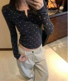 【チェルカ/CERCA】のChiina/Chiina/ヘンリーネック 長袖 アソートTシャツ 人気、トレンドファッション・服の通販 founy(ファニー) ファッション Fashion レディースファッション Fashion for Women トップス・カットソー Cut & Sew Tops シャツ・ブラウス・オフィスカジュアル Elegant Blouses & Button-Ups ロングTシャツ・Tシャツ Longline T-Shirts & Tees インナー Innerwear カットソー Cut and Sewn Top トレンド Trend, Trending Now 再入荷 Restock / Back in Stock 冬 Winter / This Winter 無地 Plain, Solid Color A/W・秋冬 Autumn/Winter 長袖 Long Sleeve, Full Sleeve thumbnail ブラック|ID: prp329100004827680 ipo3291000000035130859