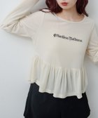 【パルグループ/PAL GROUP】の【Kastane】ロゴペプラムベロアトップス 人気、トレンドファッション・服の通販 founy(ファニー) ファッション Fashion レディースファッション Fashion for Women トップス・カットソー Cut & Sew Tops ベロアトップス Velour Tops / Velvet-Look Items なめらか Smooth, Silky Texture シンプル Simple, Minimal フィット Fit, Slim Fit ベロア Velour, Soft Velvet ペプラム Peplum, Flared Hem エレガント 上品 Elegant thumbnail アイボリー|ID: prp329100004827683 ipo3291000000035130889