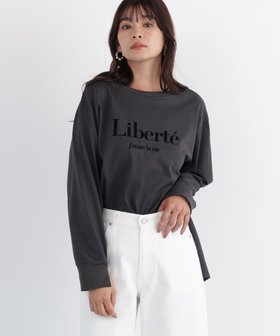 【ピンキーアンドダイアン/Pinky&Dianne】の「Liberte」ロングTシャツ 人気、トレンドファッション・服の通販 founy(ファニー) ファッション Fashion レディースファッション Fashion for Women トップス・カットソー Cut & Sew Tops シャツ・ブラウス・オフィスカジュアル Elegant Blouses & Button-Ups ロングTシャツ・Tシャツ Longline T-Shirts & Tees シンプル Simple, Minimal スタンダード Standard, Basic ストレッチ Stretch, Stretchy Fabric スリット Slit, Slit Detail フロント Front, Front Design ヘムライン Hemline, Bottom Cut リラックス Relax, Relaxed Fit ロング Long, Long-Length エレガント 上品 Elegant |ID:prp329100004827688