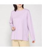 【クロコダイル/CROCODILE】のダブルフェイスクルーネックカットソー 人気、トレンドファッション・服の通販 founy(ファニー) ファッション Fashion レディースファッション Fashion for Women トップス・カットソー Cut & Sew Tops カットソー・ベーシックTシャツ Cut-and-Sewn Tops / Stretch Tees & Basics カットソー Cut and Sewn Top シンプル Simple, Minimal フェイス Face, Facial Design ベーシック Basic, Essential 無地 Plain, Solid Color 長袖 Long Sleeve, Full Sleeve thumbnail パープル|ID: prp329100004827706 ipo3291000000035131117