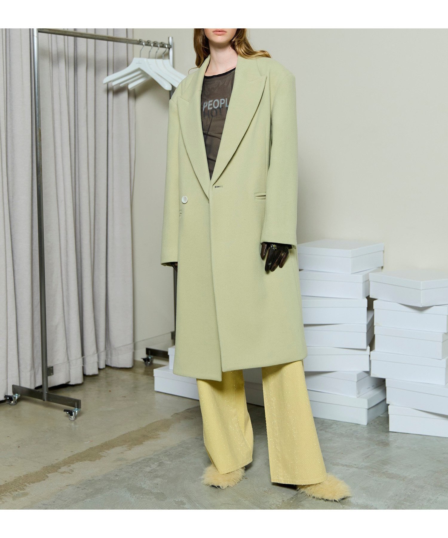 【メゾンスペシャル/MAISON SPECIAL】のパイルメルトンチェスターコート インテリア・キッズ・メンズ・レディースファッション・服の通販 founy(ファニー) 　ファッション　Fashion　レディースファッション　Fashion for Women　アウター　Coat / Outerwear Collection　コート・ロングコート・ピーコート　Long Coats, Peacoats & More　チェスターコート・ロング丈アウター　Chester Coats / Chesterfield Long Coats　チェスターコート　Chester Coat, Long Coat　メルトン　Melton, Heavy Wool　エレガント 上品　Elegant　LIME|ID: prp329100004827722 ipo3291000000035131349