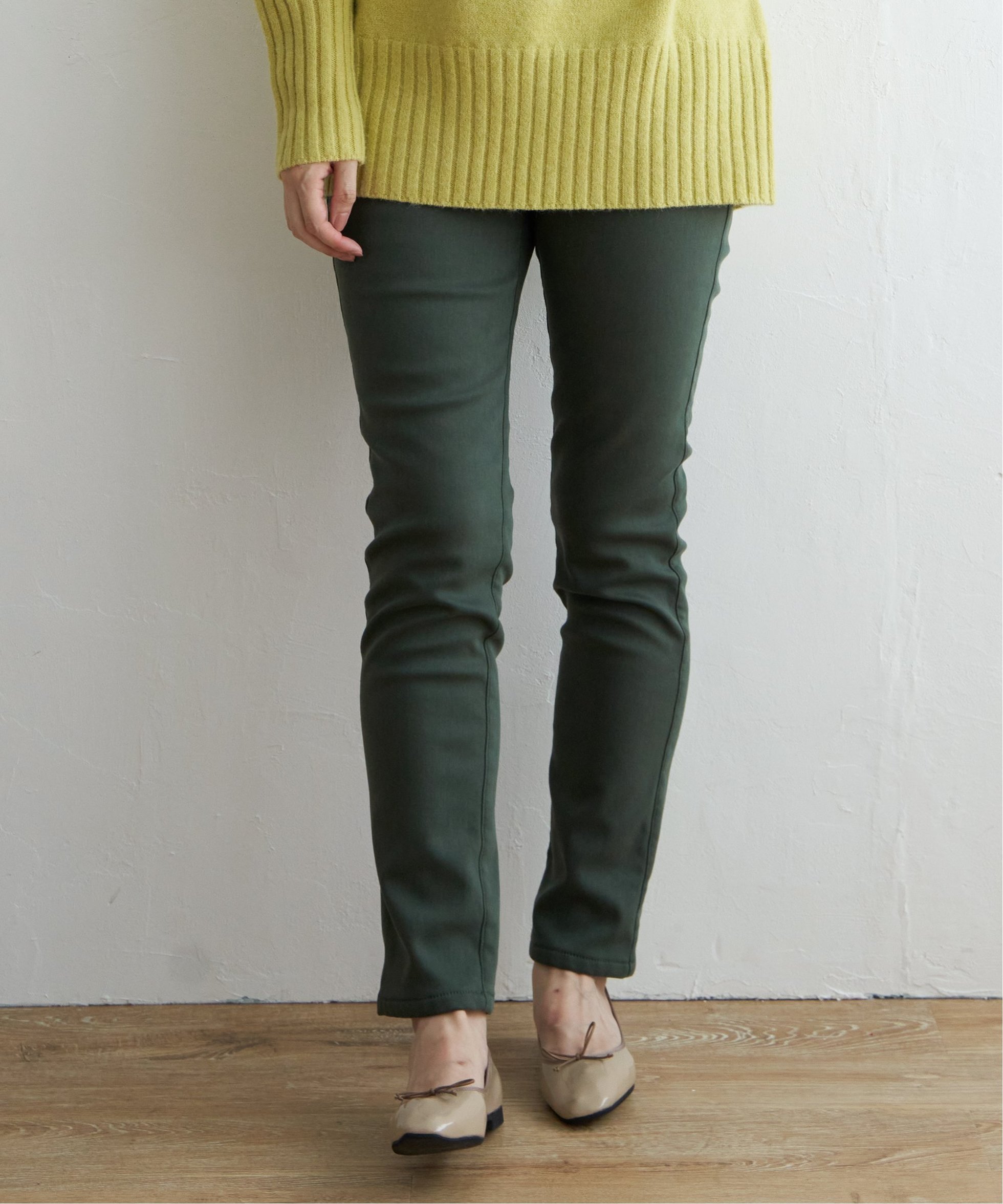 【イッカ/ikka】のGOKU楽パンツ ボンディングスキニー インテリア・キッズ・メンズ・レディースファッション・服の通販 founy(ファニー) 　ファッション　Fashion　レディースファッション　Fashion for Women　パンツ　Pants & Trousers　おすすめ　Recommended / Our Picks　スウェット / スエット　Sweatshirt, Sweatwear　スニーカー　Sneakers, Trainers　スマート　Smart, Elegant　ボンディング　Bonding, Bonded Fabric　定番　Standard, Basic Item　フカミドリ|ID: prp329100004827736 ipo3291000000035131512