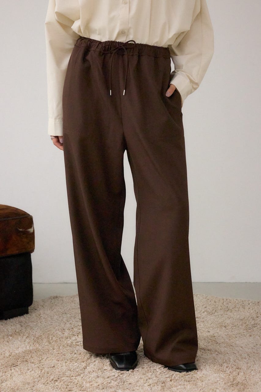 【アズール バイ マウジー/AZUL by moussy】のパッチポケットウエストイージーパンツ インテリア・キッズ・メンズ・レディースファッション・服の通販 founy(ファニー) 　ファッション　Fashion　レディースファッション　Fashion for Women　パンツ　Pants & Trousers　シンプル　Simple, Minimal　ストレッチ　Stretch, Stretchy Fabric　パッチ　Patch, Appliqué　ポケット　Pocket, Pocket Detail　リラックス　Relax, Relaxed Fit　A/W・秋冬　Autumn/Winter　BRN|ID: prp329100004827740 ipo3291000000035131560