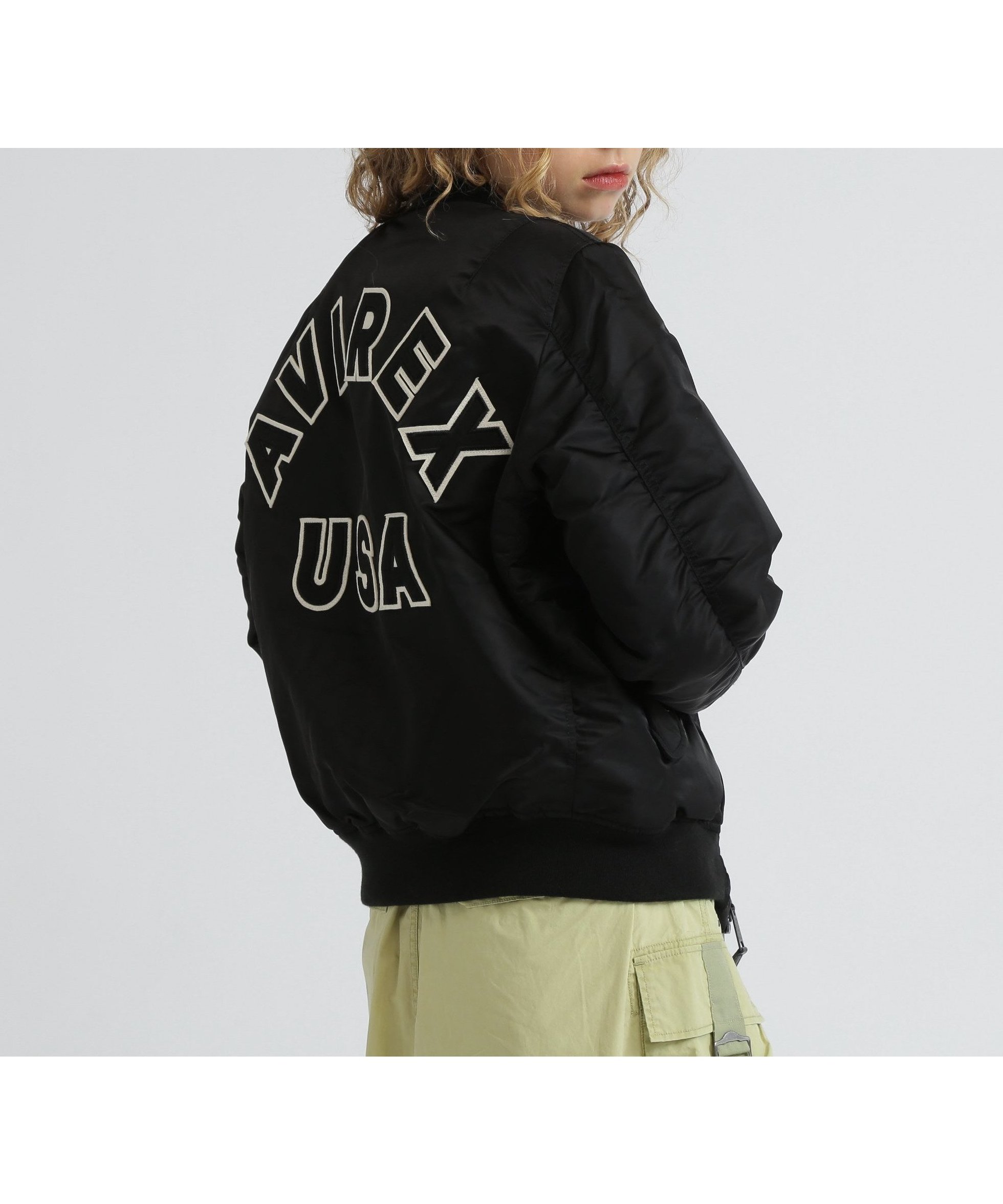 【アヴィレックス/AVIREX】の《WOMAN》MA-1 COMMERCIAL LOGO インテリア・キッズ・メンズ・レディースファッション・服の通販 founy(ファニー) 　ファッション　Fashion　レディースファッション　Fashion for Women　アウター　Coat / Outerwear Collection　MA-1ジャケット　MA-1 Bomber Jackets / Flight Jackets　オレンジ　Orange　フラップ　Flap, Flap Pocket　ポケット　Pocket, Pocket Detail　ミリタリー　Military, Army Style　ライニング　Inner Lining, Inner Fabric, Lined　ブラック|ID: prp329100004827747 ipo3291000000035131637