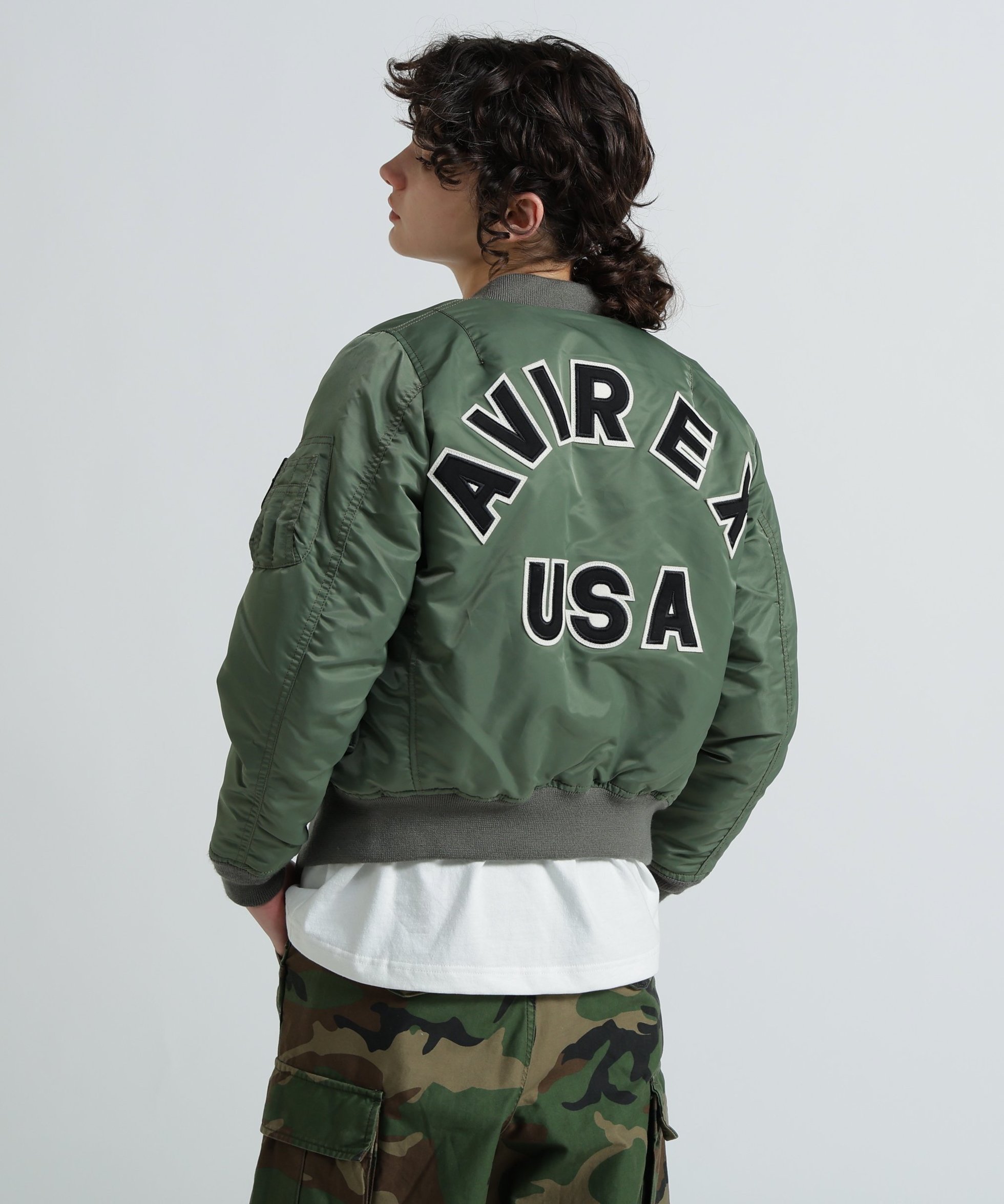 【アヴィレックス/AVIREX】の《WOMAN》MA-1 COMMERCIAL LOGO インテリア・キッズ・メンズ・レディースファッション・服の通販 founy(ファニー) 　ファッション　Fashion　レディースファッション　Fashion for Women　アウター　Coat / Outerwear Collection　MA-1ジャケット　MA-1 Bomber Jackets / Flight Jackets　オレンジ　Orange　フラップ　Flap, Flap Pocket　ポケット　Pocket, Pocket Detail　ミリタリー　Military, Army Style　ライニング　Inner Lining, Inner Fabric, Lined　セージ1|ID: prp329100004827747 ipo3291000000035131640