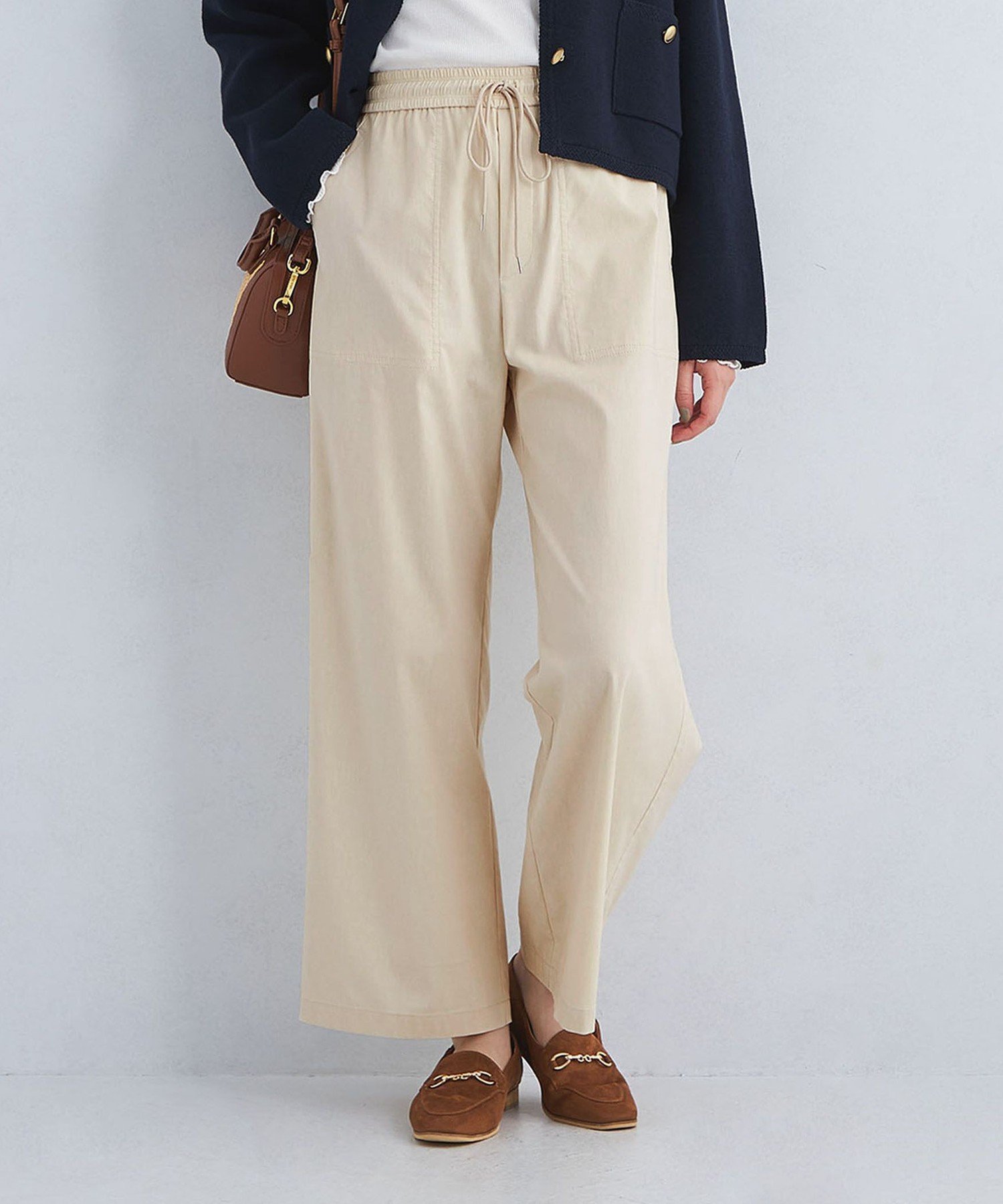 【ユナイテッドアローズ/UNITED ARROWS】のsize SHORT/TALLあり オルマイ LI/MIX ベイカー パンツ インテリア・キッズ・メンズ・レディースファッション・服の通販 founy(ファニー) 　ファッション　Fashion　レディースファッション　Fashion for Women　パンツ　Pants & Trousers　春　Spring　吸水　Absorbent, Quick-Dry　ストレッチ　Stretch, Stretchy Fabric　定番　Standard, Basic Item　バランス　Balance, Style Balance　パターン　Pattern, Design Print　S/S・春夏　SS, Spring/Summer, Warm Season　アウトレット　Outlet / Clearance　夏　Summer　ビジネス 仕事 通勤　Business / Work / Commuting　OFF WHITE|ID: prp329100004827757 ipo3291000000035131770