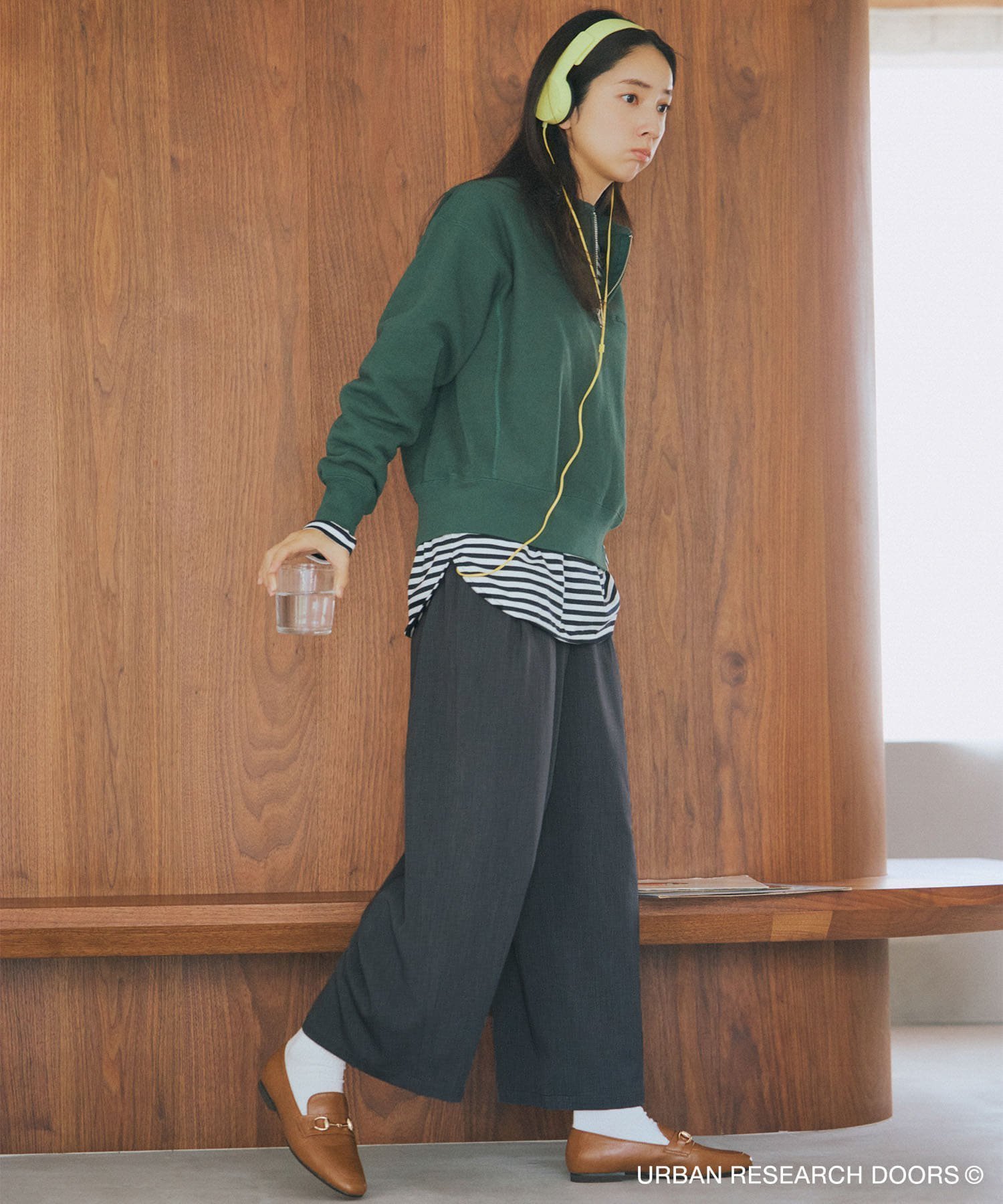 【アーバンリサーチ ドアーズ/URBAN RESEARCH DOORS】の『仁村紗和さん着用』『UR TECH』完声9分丈ワイドパンツ 人気、トレンドファッション・服の通販 founy(ファニー) 　ファッション　Fashion　レディースファッション　Fashion for Women　パンツ　Pants & Trousers　定番　Standard, Basic Item　バランス　Balance, Style Balance　フロント　Front, Front Design　プレーン　Plain, Simple　リラックス　Relax, Relaxed Fit　ワイド　Wide, Wide Fit　A/W・秋冬　Autumn/Winter　冬　Winter / This Winter　エレガント 上品　Elegant　2025年　2025　2025-2026秋冬・A/W　Autumn/Winter 2025–26 AW25–26　 other-1|ID: prp329100004827772 ipo3291000000035131990