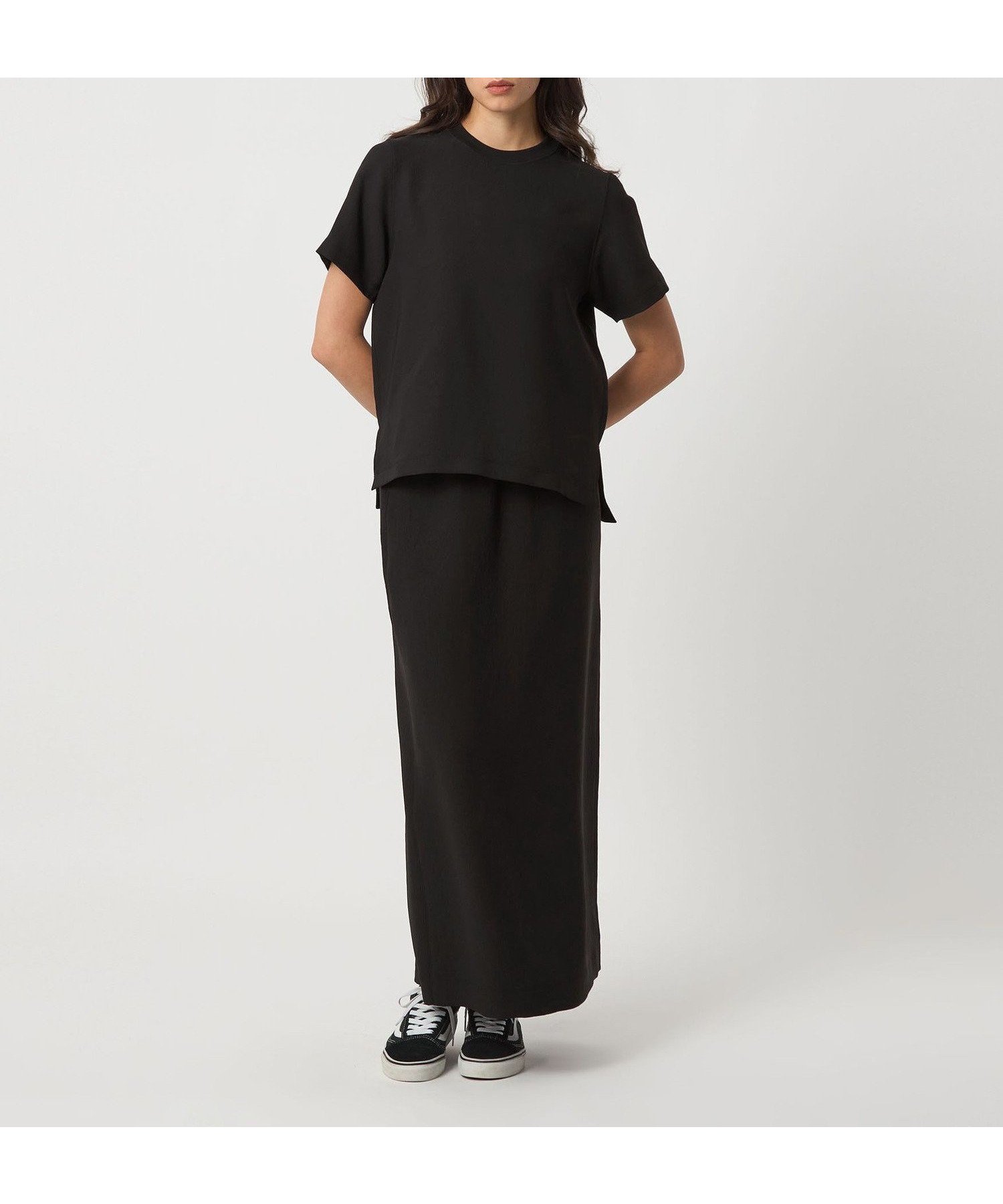 【ユナイテッドアローズ/UNITED ARROWS】のD.O UNITED ARROWS BY DAISUKE OBANA for WOMEN I SKIRT/スカート インテリア・キッズ・メンズ・レディースファッション・服の通販 founy(ファニー) 　ファッション　Fashion　レディースファッション　Fashion for Women　スカート　Skirts　エレガント 上品　Elegant　カットソー　Cut and Sewn Top　ギャザー　Gathered, Ruffled　コレクション　Collection, Seasonal Line　スリット　Slit, Slit Detail　スリーブ　Sleeve, Long Sleeve / Short Sleeve　セットアップ　Set-Up, Coordinated Outfit　センター　Center, Center Line　ドローコード　Drawcord, Drawstring Cord　定番　Standard, Basic Item　フィット　Fit, Slim Fit　フラット　Flat, Flat Shoes　ルーズ　Loose, Oversized　ロング　Long, Long-Length　おすすめ　Recommended / Our Picks　BLACK|ID: prp329100004827809 ipo3291000000035132498