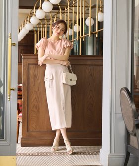 【プロポーション ボディドレッシング/PROPORTION BODY DRESSING】のポケット付きナロースカート 人気、トレンドファッション・服の通販 founy(ファニー) ファッション Fashion レディースファッション Fashion for Women スカート Skirts ポケット Pocket, Pocket Detail |ID:prp329100004827839