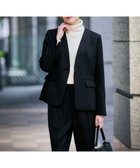 【アー ヴェー ヴェー/a.v.v】の【洗える/イージーケア/ストレッチ】パウダーツイルVネックジャケット ブラック|ID: prp329100004827856 ipo3291000000035151298