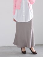 【テチチ/Te chichi】の【宮本茉由着用】ヴィンテージサテンナロースカート モカ|ID: prp329100004827882 ipo3291000000035133411