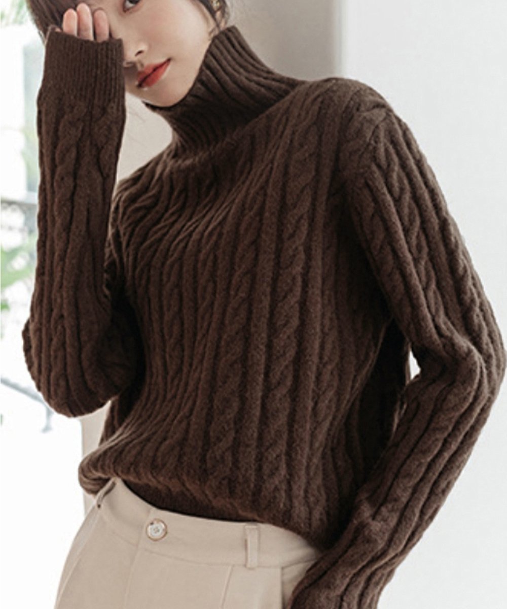 【ミニミニストア/miniministore】のタートルネックニットトップスケーブル編み 人気、トレンドファッション・服の通販 founy(ファニー) 　ファッション　Fashion　レディースファッション　Fashion for Women　トップス・カットソー　Cut & Sew Tops　ニット　Knit Tops & Sweaters　タートルネック・ハイネックトップス　Turtlenecks & High-Neck Tops　アクリル　Acrylic Material　セーター　Sweater, Knitwear　タートルネック　Turtleneck, High Neck　ハイネック　High Neck, Mock Neck　フィット　Fit, Slim Fit　人気　Popular, Best Seller　無地　Plain, Solid Color　A/W・秋冬　Autumn/Winter　長袖　Long Sleeve, Full Sleeve　 other-1|ID: prp329100004827892 ipo3291000000035133471